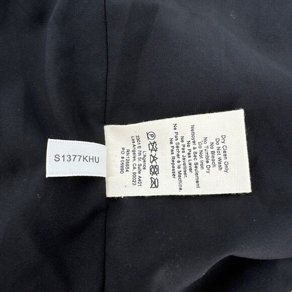 L'AGENCE Chamberlain Check Peaked Lapel Blazer in Burnt Sienna 8|M - Picture 8 of 11